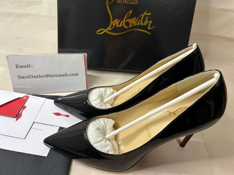 Christian Louboutin Pumps Pigalle 100mm Patent Leather Black